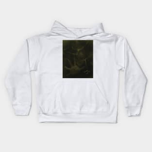 Creepy Mermaid in Murky Water Kids Hoodie